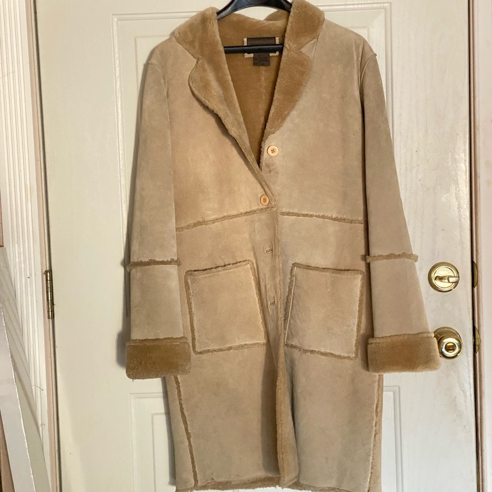 VTG Brandon Thomas Mid Length Suede Leather Jacket | Medium | 1990's
